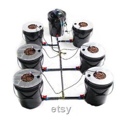 5-Gallon Hydroponics Grow 7 Pots System Recirculating Deep Water Culture DWC Hydroponic Growing System Home Gardening