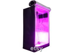 600W Led Grow Lights Reflective Hydroponics GrowBox Tent Kit 24 x24 x48 White