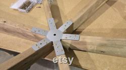 61pc Newroots 3V Geodesic Dome Hub Kit for DIY Grow Dome Greenhouse or Building