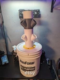 6 pot Hydroponic Tower system (5Gal bucket not included)