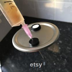 6x500ml Liquid Culture Grain Jar AirPort Lids, for Making Strile Culture in Home Mycology