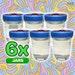 6x Liquid Culture Jar Mushroom Liquid Culture Solution Wide Mouth