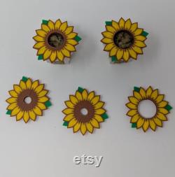 6x Sunflower Algae Blockers for Gardyn Decorative Split Top Pod Toppers (3 Sizes)