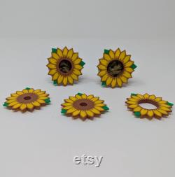 6x Sunflower Algae Blockers for Gardyn Decorative Split Top Pod Toppers (3 Sizes)