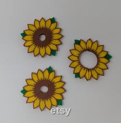 6x Sunflower Algae Blockers for Gardyn Decorative Split Top Pod Toppers (3 Sizes)
