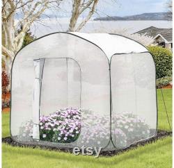 7 x 7 x 7 Garden Portable Pop Up Greenhouse with Side Door and Portable Zipper Bag for Plants