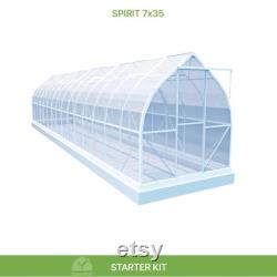 7x35 Growers Greenhouse, ClimaPod Spirit (6-mm twin wall polycarbonate)