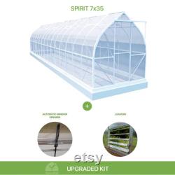 7x35 Growers Greenhouse, ClimaPod Spirit (6-mm twin wall polycarbonate)