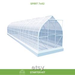 7x42 Growers Greenhouse, ClimaPod Spirit (6-mm twin wall polycarbonate)