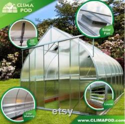 7x7 Growers Greenhouse, ClimaPod Spirit (6-mm twin wall polycarbonate)