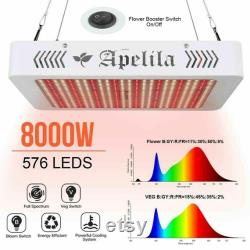 8000W LED Grow Light, Full Spectrum For Hydroponic Vegetable Flower Plant Lamp Panel