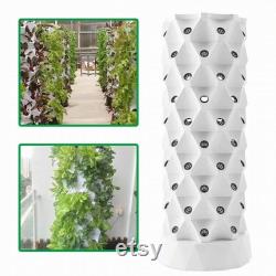 80-Pot Vertical Hydroponics Tower Set, Home Gardening Hydroponic Growing