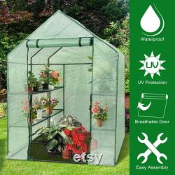 8 shelves Mini Walk In Greenhouse Outdoor Gardening Plant Green House