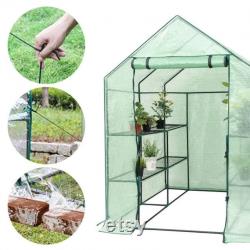 8 shelves Mini Walk In Greenhouse Outdoor Gardening Plant Green House