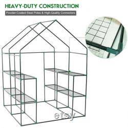 8 shelves Mini Walk In Greenhouse Outdoor Gardening Plant Green House