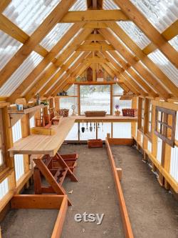 8' x 16' Greenhouse Plans, DIY, How to Build a Greenhouse