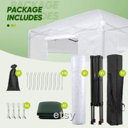 8' x 8' x 8.5' Portable Walk-in Greenhouse and Canopy Tent, Instant Pop-up for Indoor Outdoor, Bonus Dual Use with Included Green Canopy Top