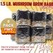 8x All In One Mushroom Grow Bags, Fun Size 1.5 Lbs., Sterilized Rye Grain Cvg Substrate Mushroom Cultivation Bags