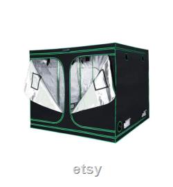 96 x96 x78 Mylar Hydroponic Grow Tent with Observation Window and Removable Floor Tray for Plant Growing 8x8 ft