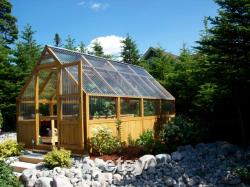 9 x 16 Greenhouse Plans. Polycarbonate covered, cedar framed, designed for high winds, hail and heavy snow loads. 8 Roof Vents, Spring Sale