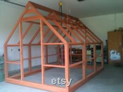 9 x 16 Greenhouse Plans. Polycarbonate covered, cedar framed, designed for high winds, hail and heavy snow loads. 8 Roof Vents, Spring Sale