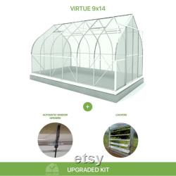 9x14 Growers Greenhouse, ClimaPod Virtue (6-mm twin wall polycarbonate)