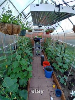 9x14 Growers Greenhouse, ClimaPod Virtue (6-mm twin wall polycarbonate)