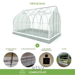 9x14 Growers Greenhouse, VIRTUE Black HD 9 14 (6-mm twin wall polycarbonate)
