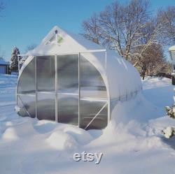 9x21 Heavy Duty Greenhouse kit, ClimaPod Virtue Series (6MM polycarbonate twin wall panels)