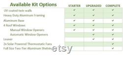 9x42 Heavy Duty Greenhouse kit, ClimaPod Virtue Series (6MM polycarbonate twin wall panels)