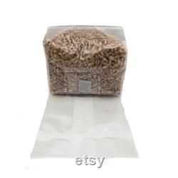 9x Mini Sterilized Rye Grain Bags, 1 lb. ea, 9 lb. Total, Organic Rye Berry Mushroom Grain Substrate, Self-healing Injection Port