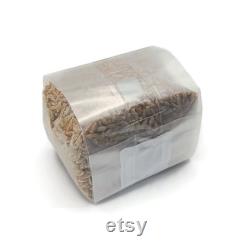 9x Mini Sterilized Rye Grain Bags, 1 lb. ea, 9 lb. Total, Organic Rye Berry Mushroom Grain Substrate, Self-healing Injection Port