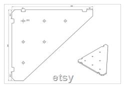 Acrylic corner shelf IKEA Greenhouse cabinet IKEA Rudsta wide compatible