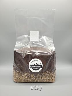 All-In-One Mushroom Grow Bag Pre-Sterilized Grain Spawn and CVG Substrate Injection Port