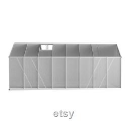 Aluminium Greenhouse Polycarbonate Green House Garden Shed 4.7x2.5M