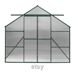 Aluminium Greenhouse Polycarbonate Green House Garden Shed 5.1x2.44M