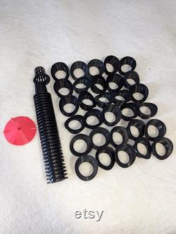BLACK DIY Vertical Hydroponics Aquaponics Grow Tower 3D Printed Parts Kit