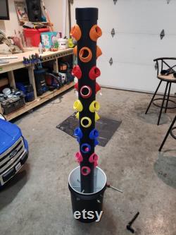 BLACK DIY Vertical Hydroponics Aquaponics Grow Tower 3D Printed Parts Kit