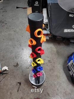 BLACK DIY Vertical Hydroponics Aquaponics Grow Tower 3D Printed Parts Kit