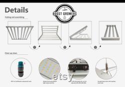 BOOST Growers 650W 6 Bars Full Spectrum LED Grow Light Hydroponics Plants Active