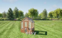 Backyard Cedar Greenhouse Kit 6' x 4' of Interior Growing Space Handmade In OR Includes all hardware for assembly