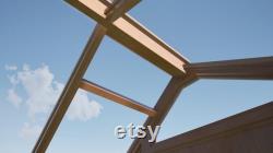 Backyard Cedar Greenhouse Kit 6' x 4' of Interior Growing Space Handmade In OR Includes all hardware for assembly