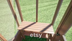 Backyard Cedar Greenhouse Kit 6' x 4' of Interior Growing Space Handmade In OR Includes all hardware for assembly