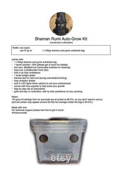 Be your own Shaman RUMI auto-grow kit (small batch)