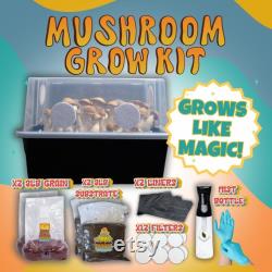 Beginner's Magic Mushroom Grow Kit Microppose Monotub Easy Mushroom Cultivation Magic Mono-tub Tek with Multiple Variations for DIY Growers