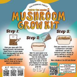 Beginner's Magic Mushroom Grow Kit Microppose Monotub Easy Mushroom Cultivation Magic Mono-tub Tek with Multiple Variations for DIY Growers