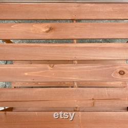 Brown Wooden Cold Frame Raised Planter Greenhouse Bed Flower Stand