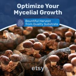 Bulk Mushroom Substrate 5 lb Bags Expert Mycologist Blend of Coco Coir, Vermiculite and Gypsum, Pasteurized and Odor-Free, CVG Mix