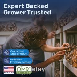 Bulk Mushroom Substrate 5 lb Bags Expert Mycologist Blend of Coco Coir, Vermiculite and Gypsum, Pasteurized and Odor-Free, CVG Mix