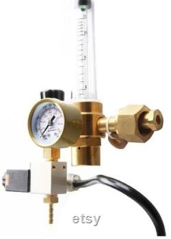 CO2 Regulator Solenoid Flow Meter, 5 meter pipe Hydroponic Grow tent Digital PPM. Set and Forget